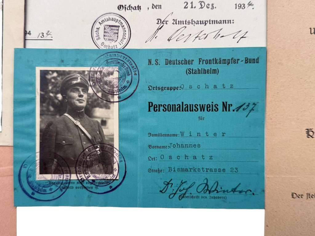 Original WW1-WWII German army/Stahlhelmbund/Wehrmacht grouping Johannes Winter — image 12