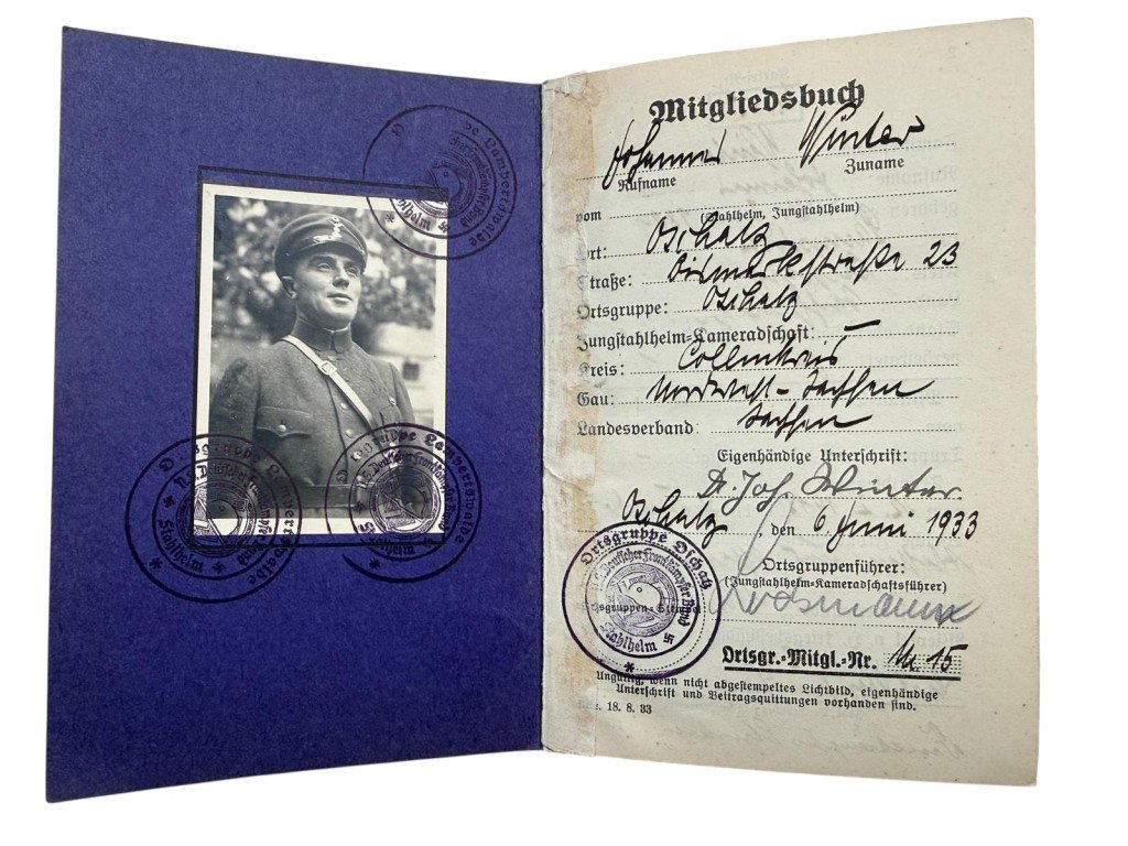 Original WW1-WWII German army/Stahlhelmbund/Wehrmacht grouping Johannes Winter — image 14