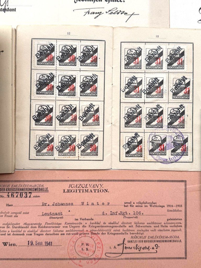 Original WW1-WWII German army/Stahlhelmbund/Wehrmacht grouping Johannes Winter — image 15