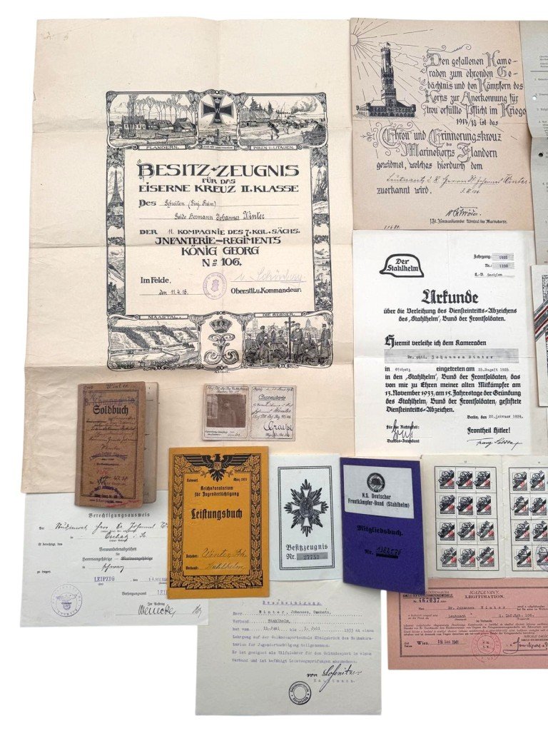 Original WW1-WWII German army/Stahlhelmbund/Wehrmacht grouping Johannes Winter — image 2