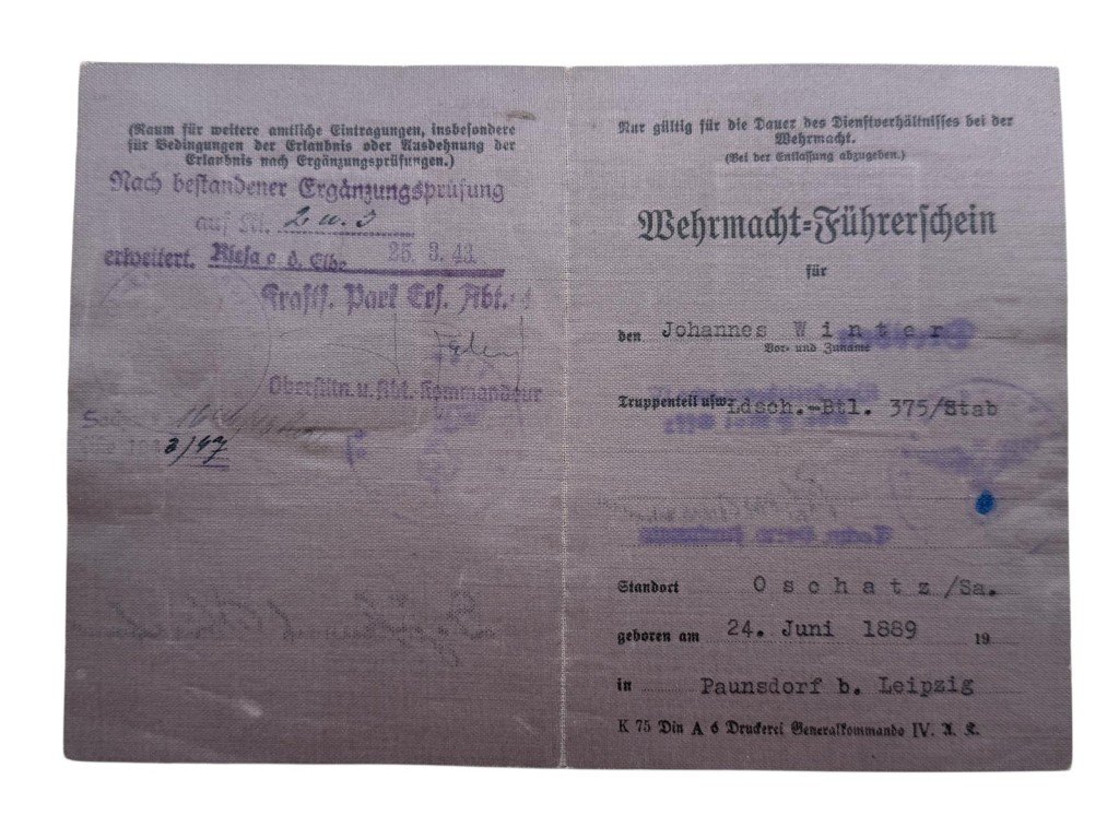 Original WW1-WWII German army/Stahlhelmbund/Wehrmacht grouping Johannes Winter — image 23