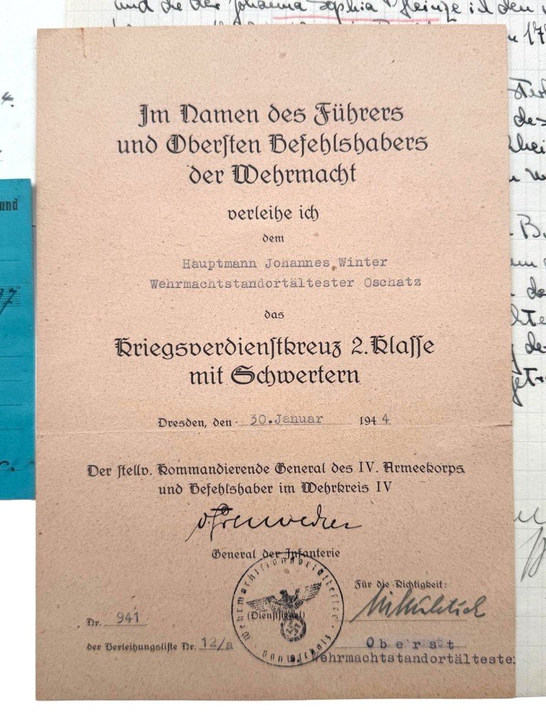 Original WW1-WWII German army/Stahlhelmbund/Wehrmacht grouping Johannes Winter — image 26
