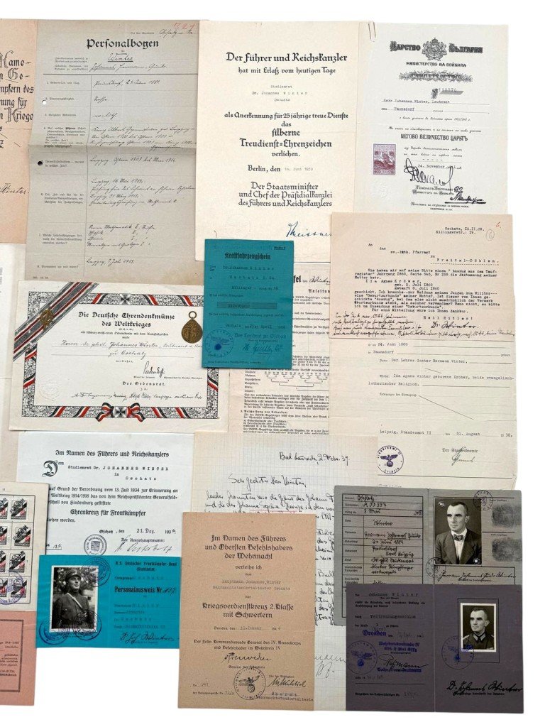 Original WW1-WWII German army/Stahlhelmbund/Wehrmacht grouping Johannes Winter — image 4