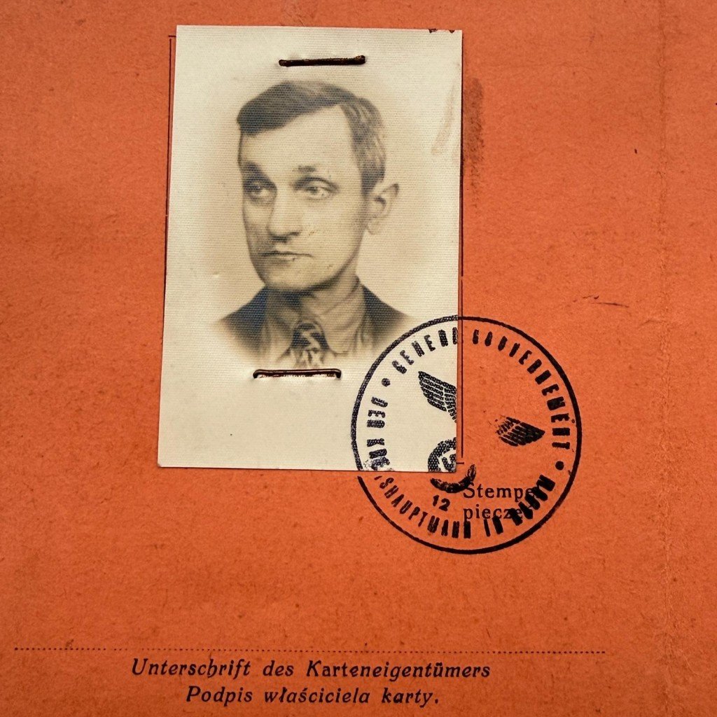 Original WWII German Angelkarte (fishing permit) from Radom in Poland — image 3