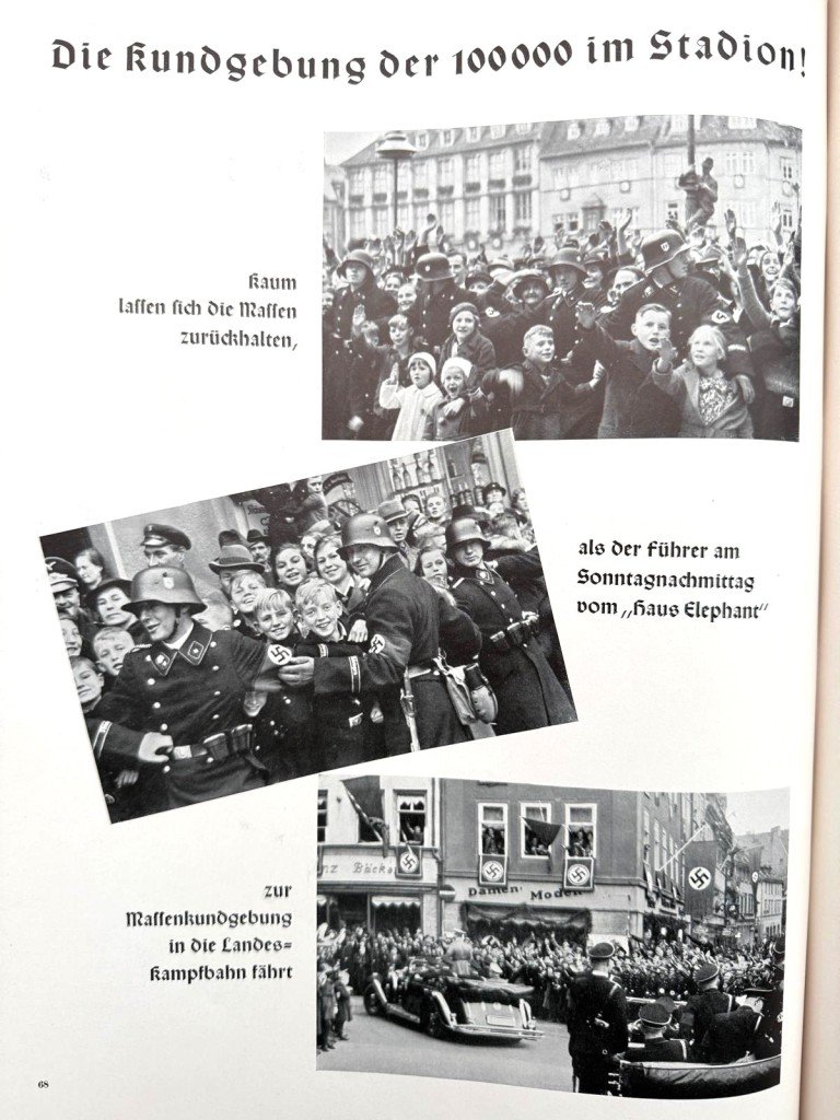 Original WWII German NSDAP book 'Der Führer in Weimar 1925–1938' — image 10