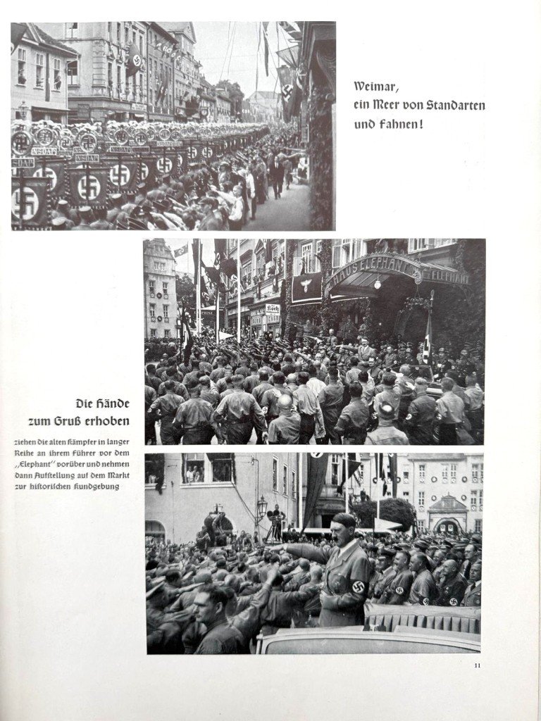 Original WWII German NSDAP book 'Der Führer in Weimar 1925–1938' — image 12
