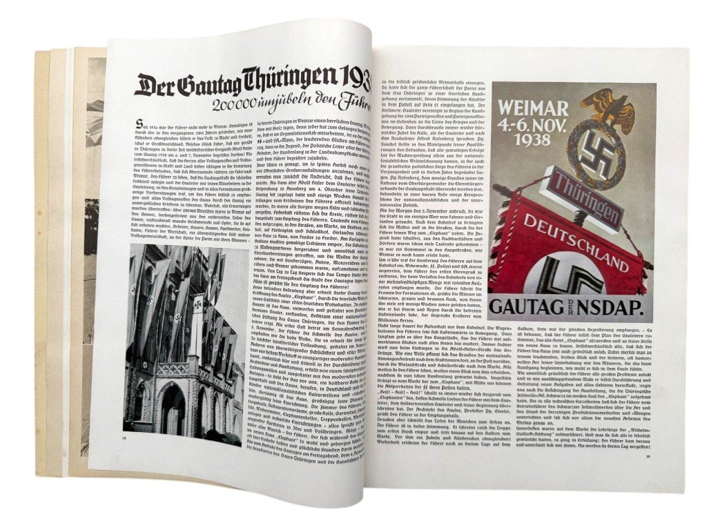 Original WWII German NSDAP book 'Der Führer in Weimar 1925–1938' — image 15
