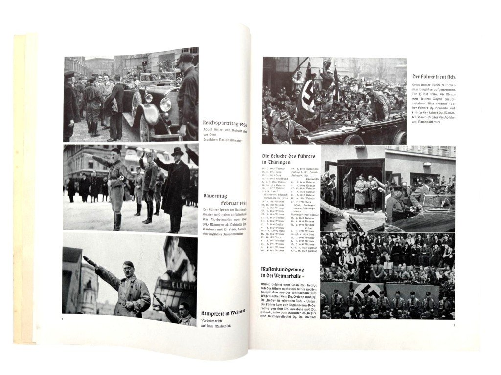 Original WWII German NSDAP book 'Der Führer in Weimar 1925–1938' — image 17