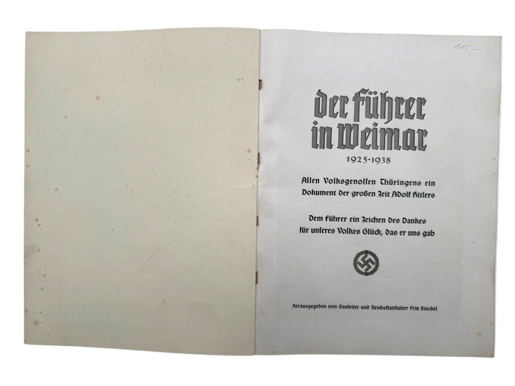 Original WWII German NSDAP book 'Der Führer in Weimar 1925–1938' — image 4