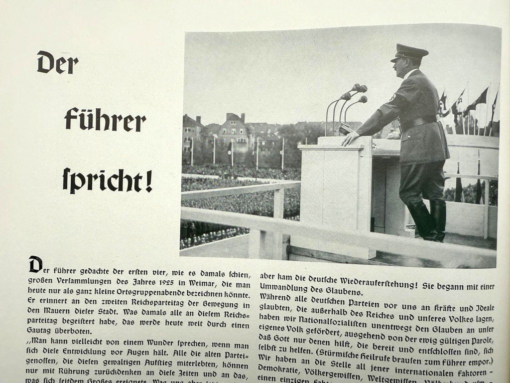 Original WWII German NSDAP book 'Der Führer in Weimar 1925–1938' — image 8