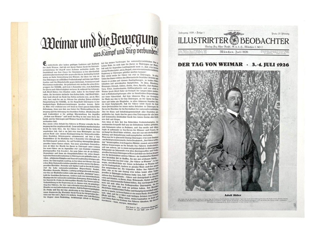 Original WWII German NSDAP book 'Der Führer in Weimar 1925–1938' — image 9