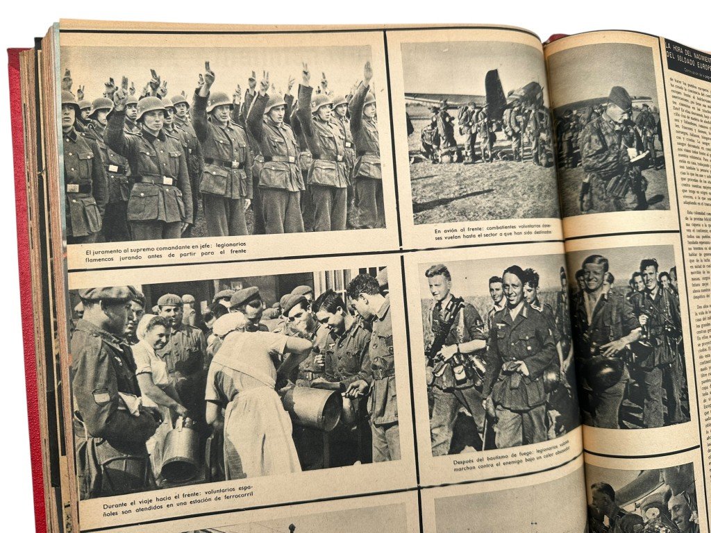Original WWII Spanish/German two-volume bound annual edition of the magazine Signal (Spanish-language edition) 1943 — image 11