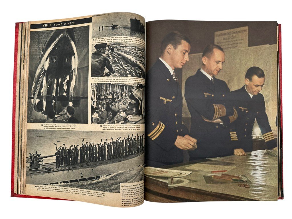Original WWII Spanish/German two-volume bound annual edition of the magazine Signal (Spanish-language edition) 1943 — image 17