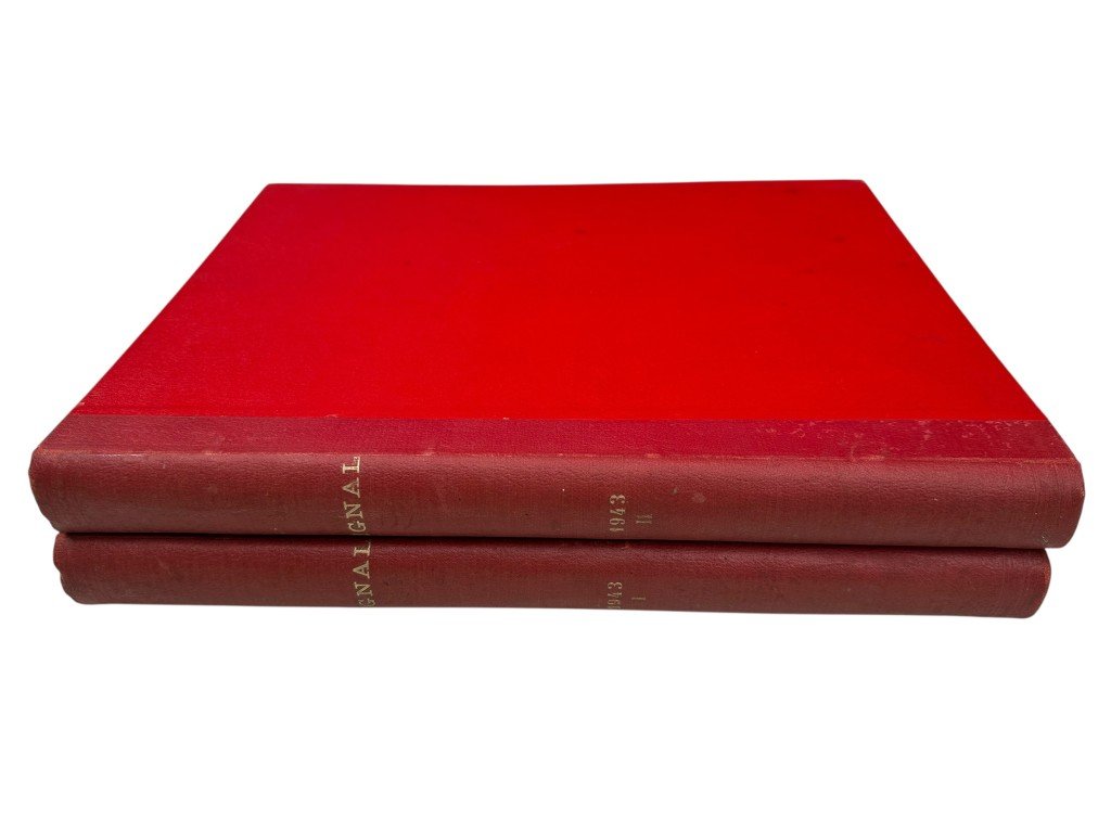 Original WWII Spanish/German two-volume bound annual edition of the magazine Signal (Spanish-language edition) 1943 — image 2