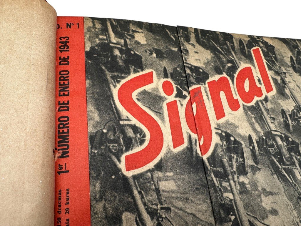 Original WWII Spanish/German two-volume bound annual edition of the magazine Signal (Spanish-language edition) 1943 — image 21