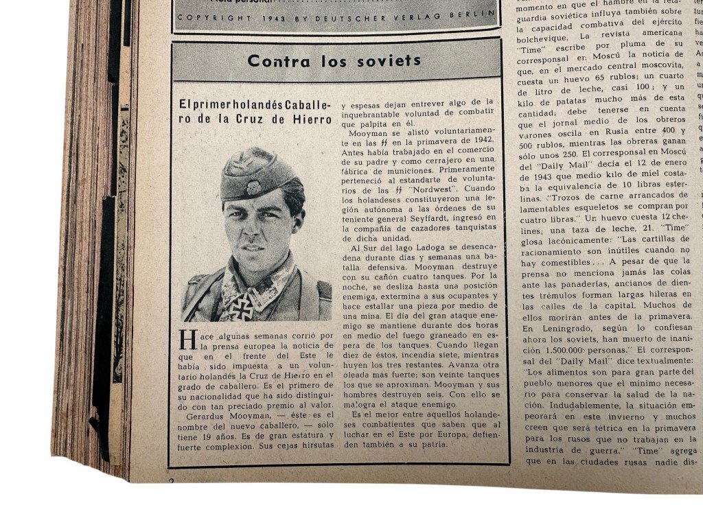 Original WWII Spanish/German two-volume bound annual edition of the magazine Signal (Spanish-language edition) 1943 — image 23