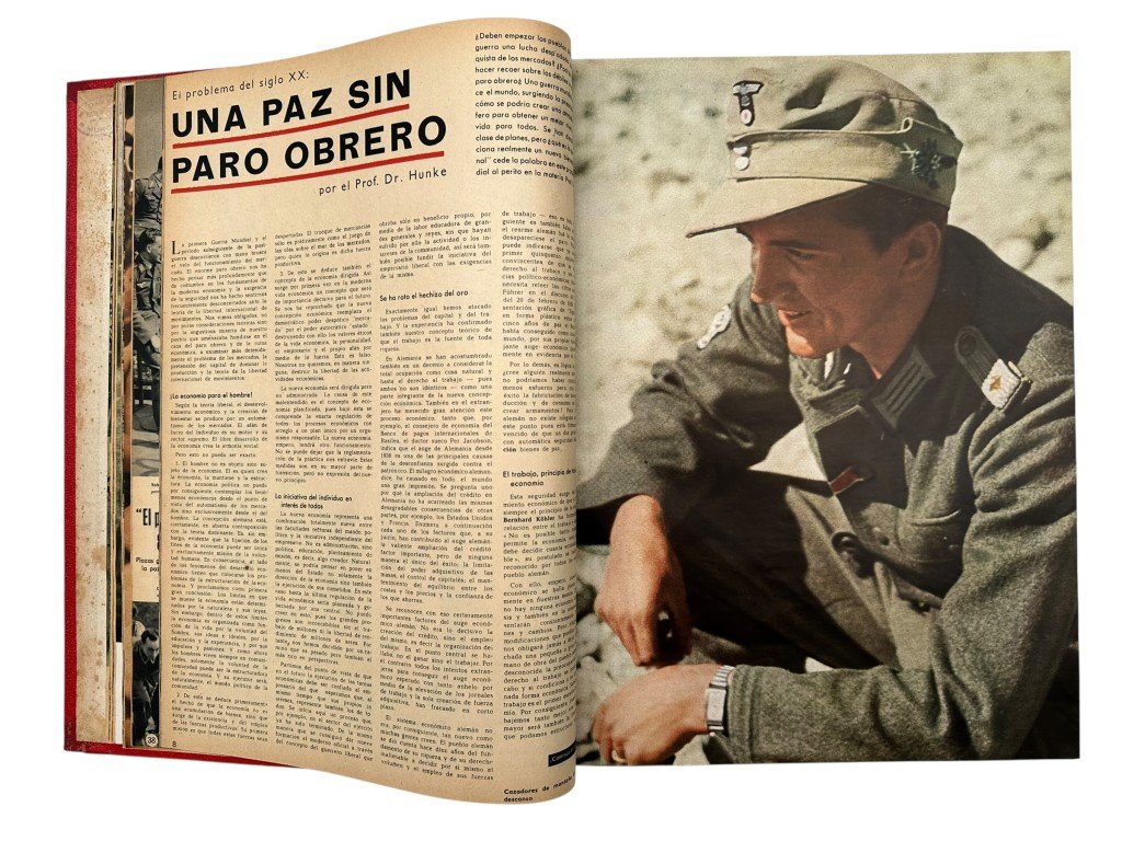 Original WWII Spanish/German two-volume bound annual edition of the magazine Signal (Spanish-language edition) 1943 — image 4