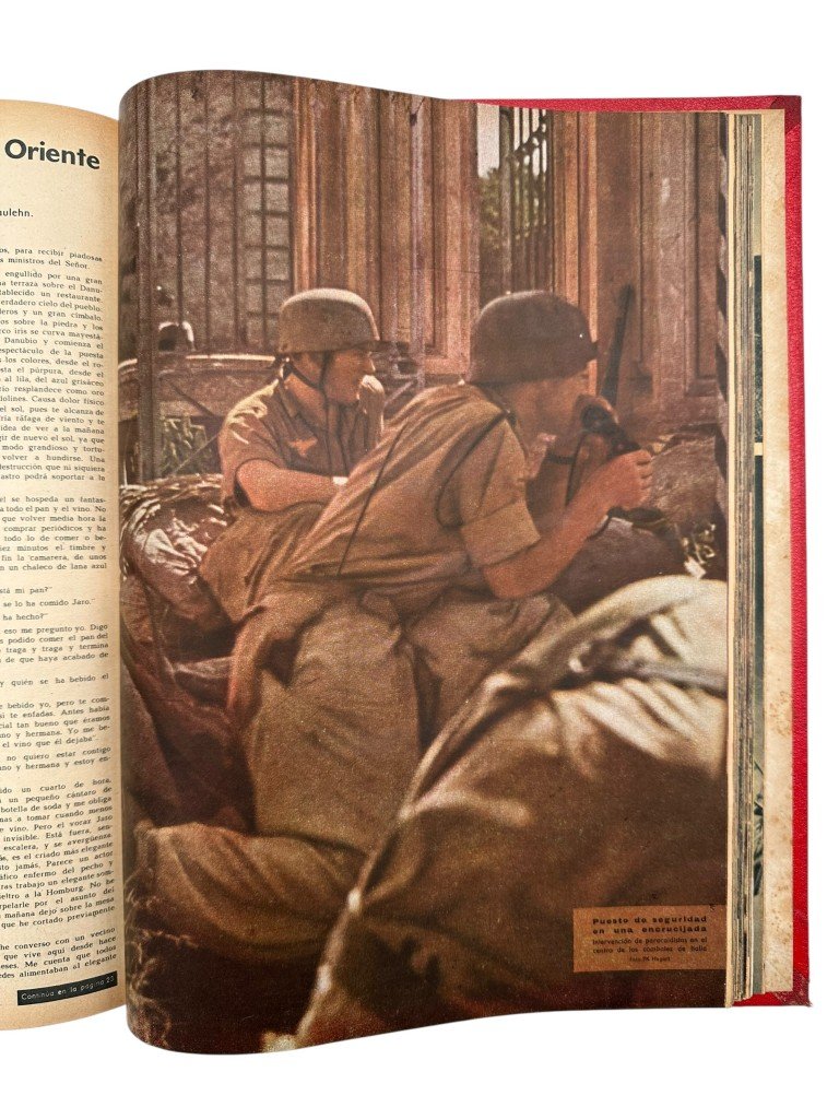 Original WWII Spanish/German two-volume bound annual edition of the magazine Signal (Spanish-language edition) 1943 — image 6