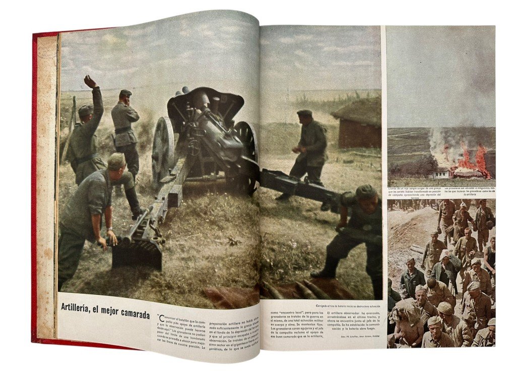 Original WWII Spanish/German two-volume bound annual edition of the magazine Signal (Spanish-language edition) 1943 — image 9
