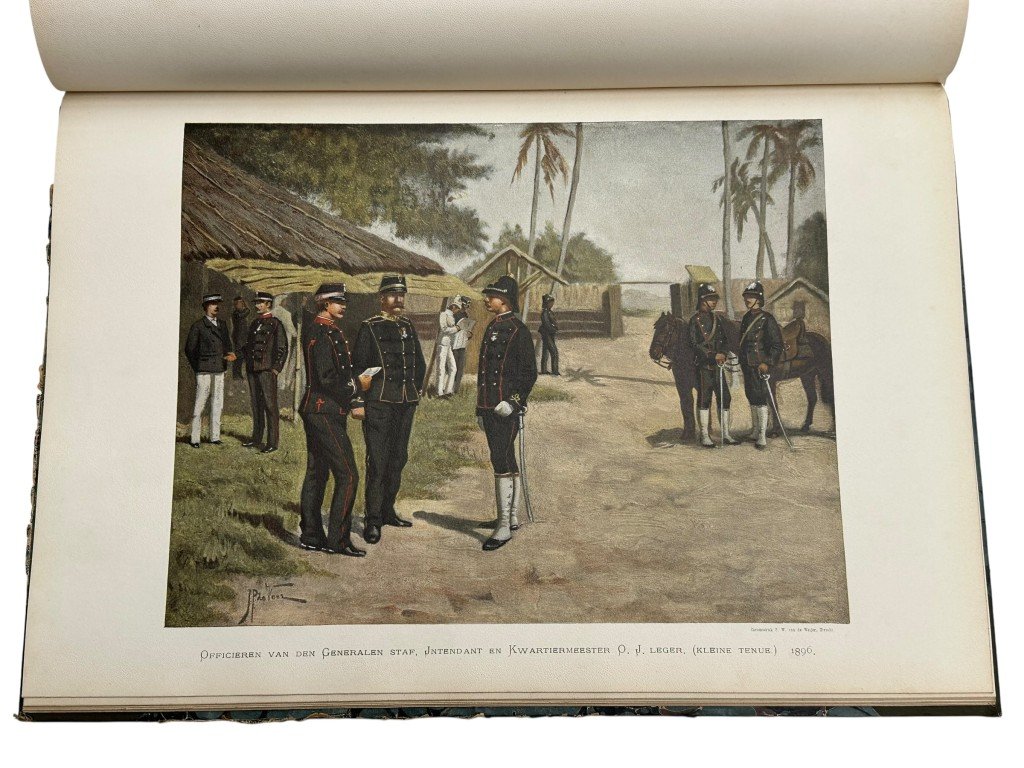 Original 1900 Dutch military books 'De Uniformen van de Nederlandsche Zee- en Landmacht hier te lande en in de koloniën' — image 11