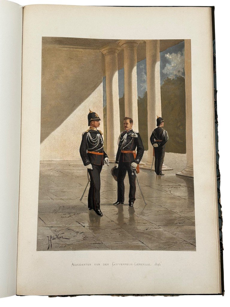 Original 1900 Dutch military books 'De Uniformen van de Nederlandsche Zee- en Landmacht hier te lande en in de koloniën' — image 12