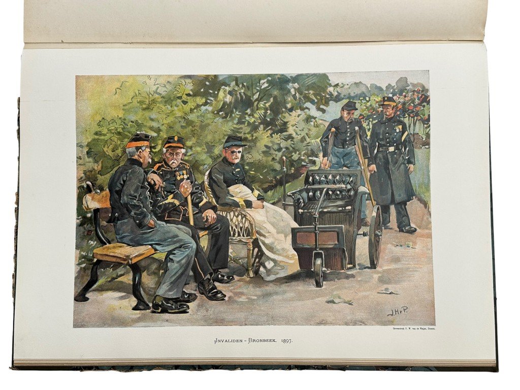 Original 1900 Dutch military books 'De Uniformen van de Nederlandsche Zee- en Landmacht hier te lande en in de koloniën' — image 13