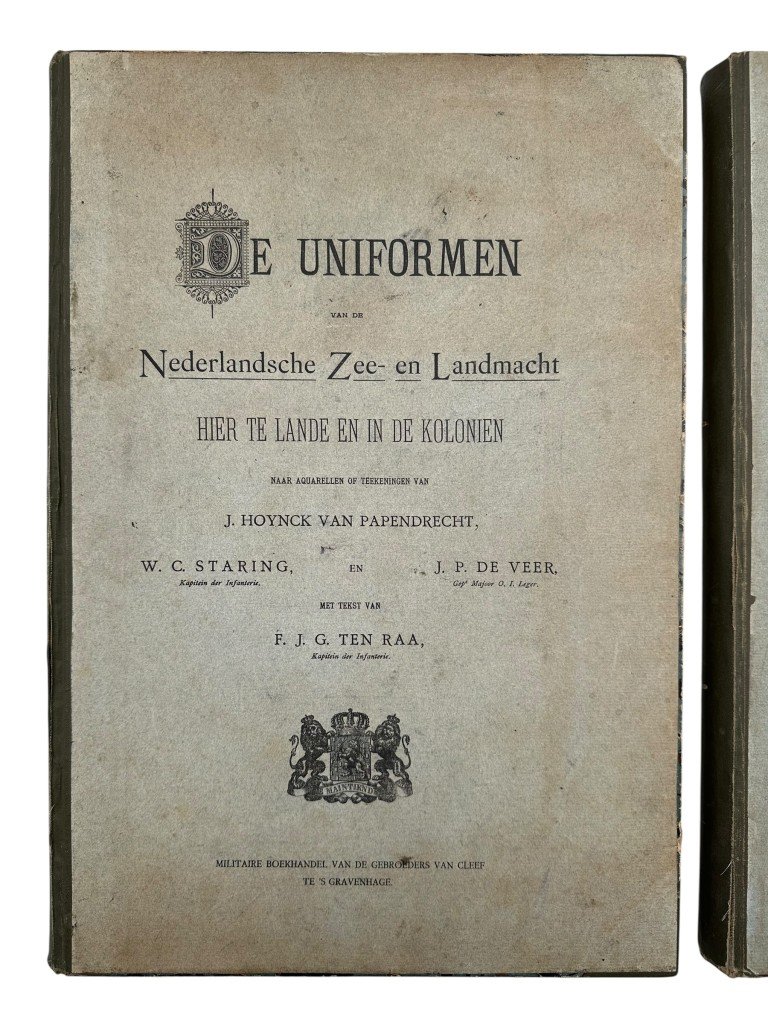 Original 1900 Dutch military books 'De Uniformen van de Nederlandsche Zee- en Landmacht hier te lande en in de koloniën' — image 2