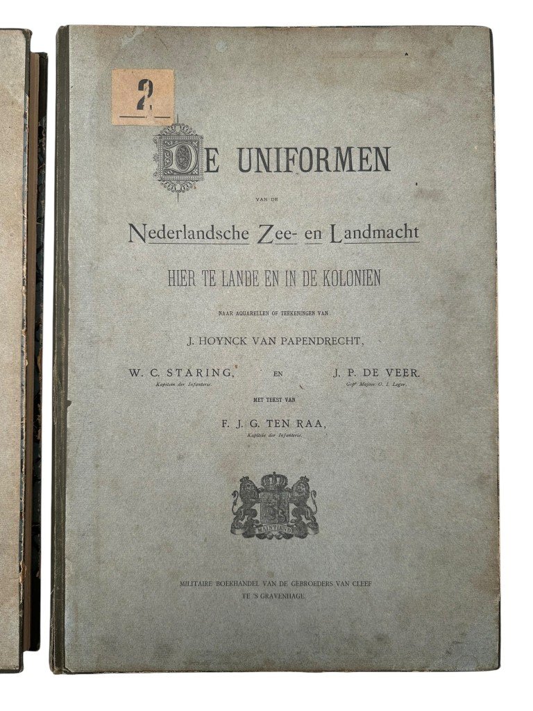 Original 1900 Dutch military books 'De Uniformen van de Nederlandsche Zee- en Landmacht hier te lande en in de koloniën' — image 3
