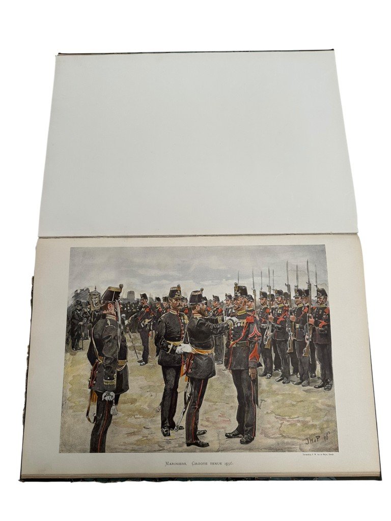 Original 1900 Dutch military books 'De Uniformen van de Nederlandsche Zee- en Landmacht hier te lande en in de koloniën' — image 5