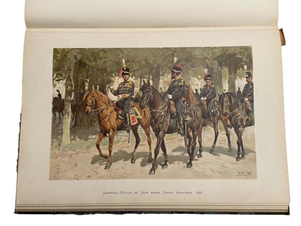 Original 1900 Dutch military books 'De Uniformen van de Nederlandsche Zee- en Landmacht hier te lande en in de koloniën' — image 7