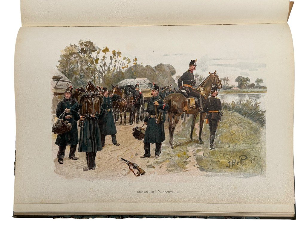 Original 1900 Dutch military books 'De Uniformen van de Nederlandsche Zee- en Landmacht hier te lande en in de koloniën' — image 8