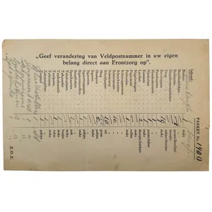 Original WWII Dutch NSB/Frontzorg flyer