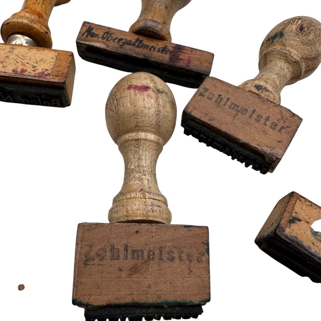 Original WWII German army lot with administrative stamps — image 2