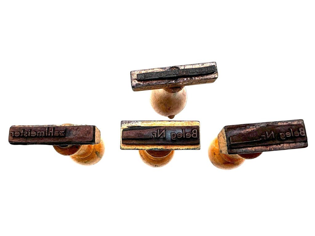 Original WWII German army lot with administrative stamps — image 3