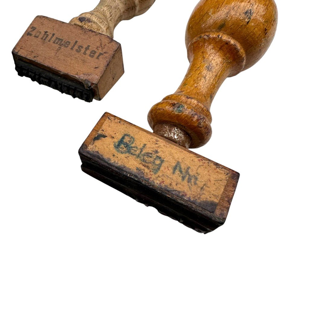 Original WWII German army lot with administrative stamps — image 6