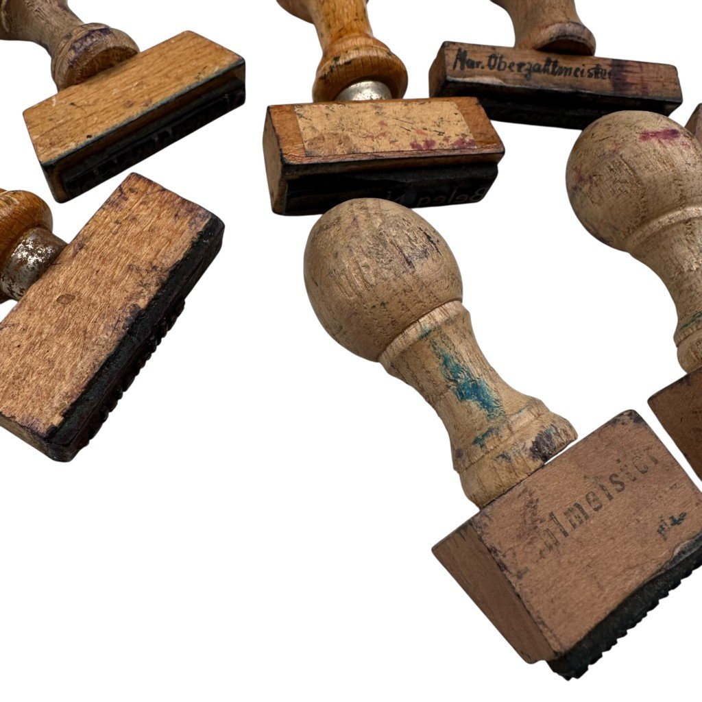 Original WWII German army lot with administrative stamps — image 7