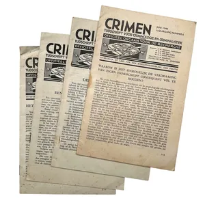Original WWII Dutch Police set magazines 'Crimen – Tijdschrift voor …