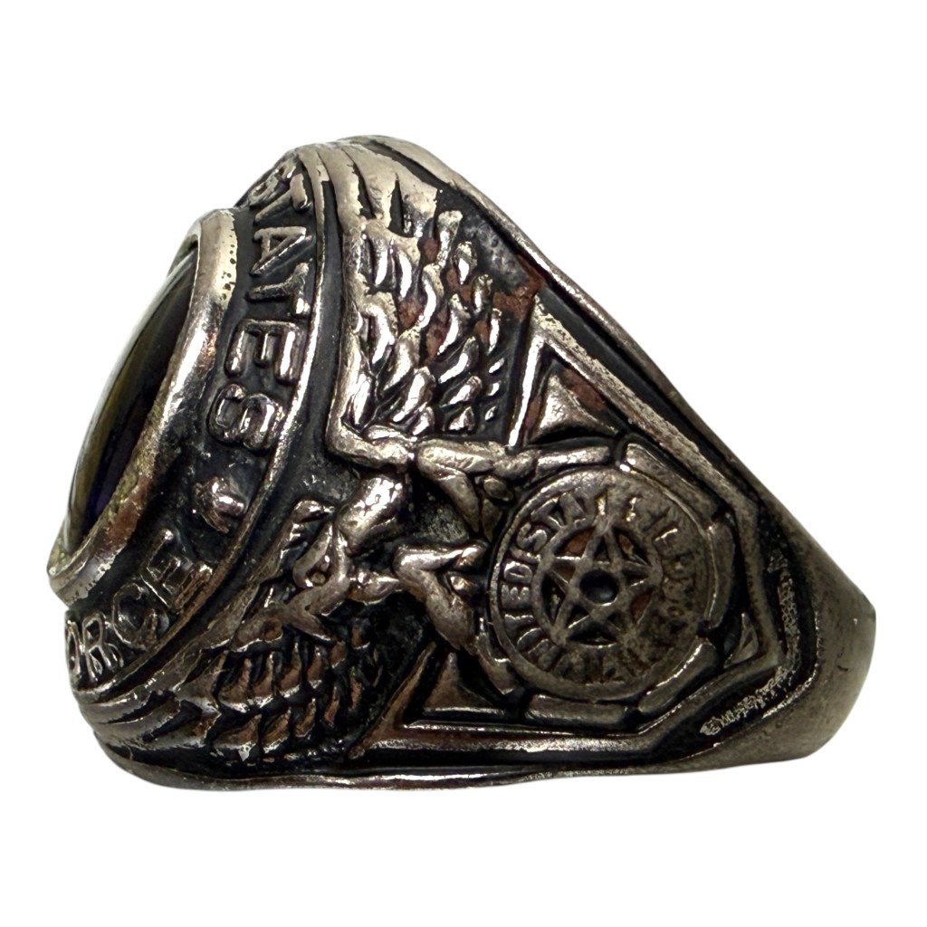 Original WWII USAAF sterling silver ring — image 4