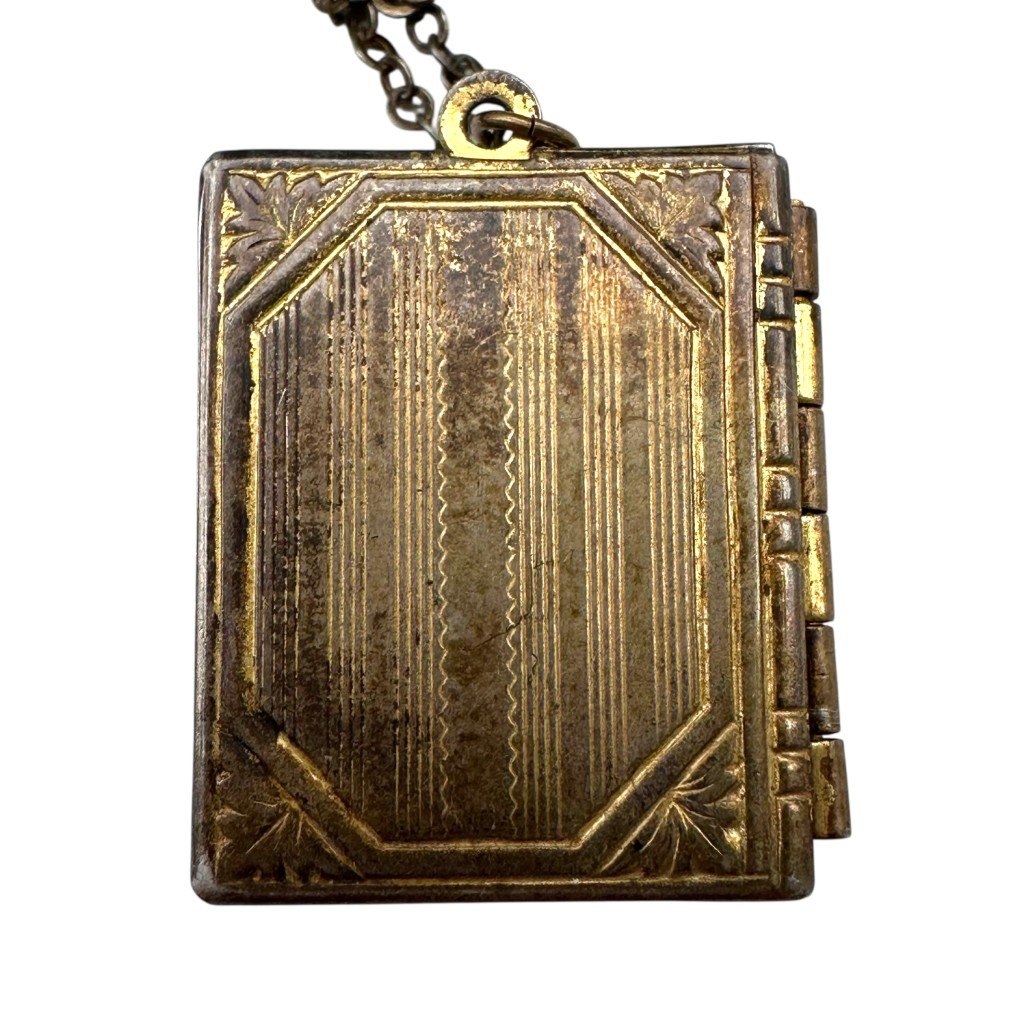 Original WWII USMC silver necklace with pendant — image 5