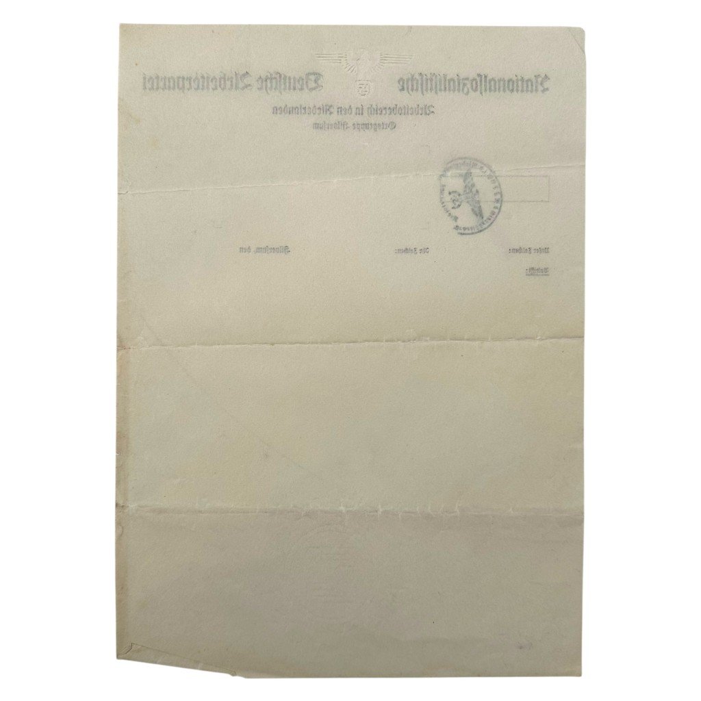 Original WWII German NSDAP Ortsgruppe Hilversum letterhead — image 3