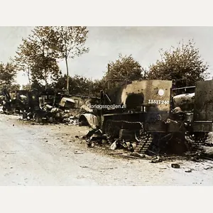 Original WWII German photo of the battlefield near Cean in …