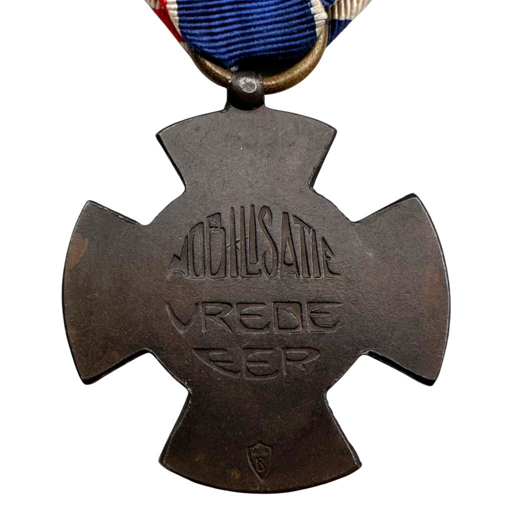 Original Pre 1940 Dutch army 'mobilisatiekruis' with citation — image 6
