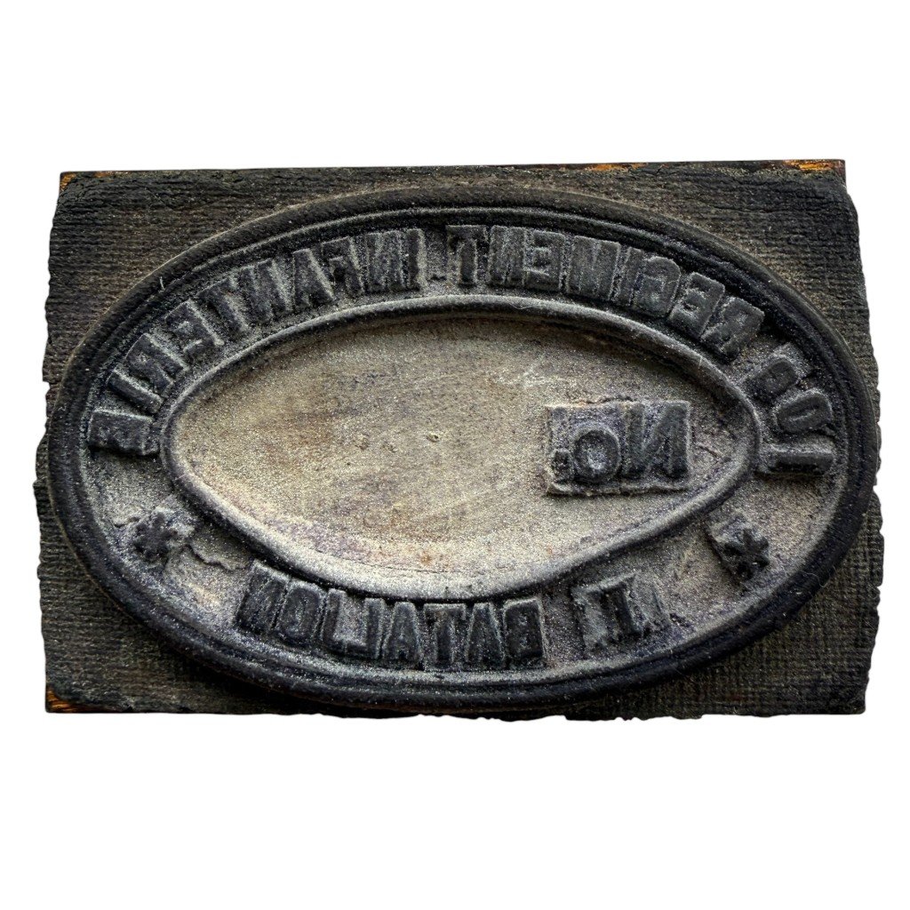 Original Pre 1940 Dutch army stamp '10 R.I.' — image 3