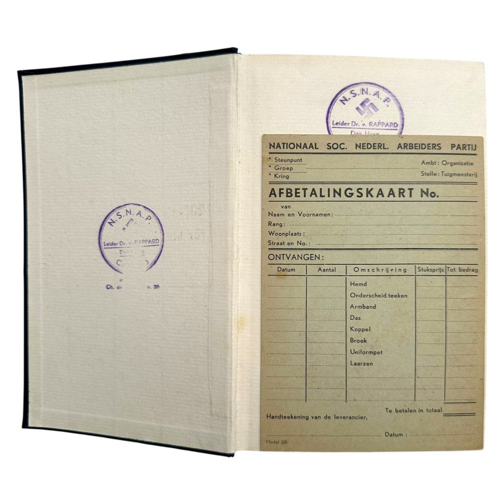 Original WWII German MK book from the NSNAP in Den Haag — image 4