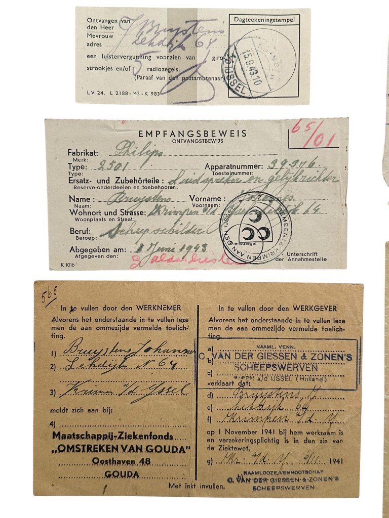 Original WWII Dutch documents set Krimpen aan den IJssel — image 2