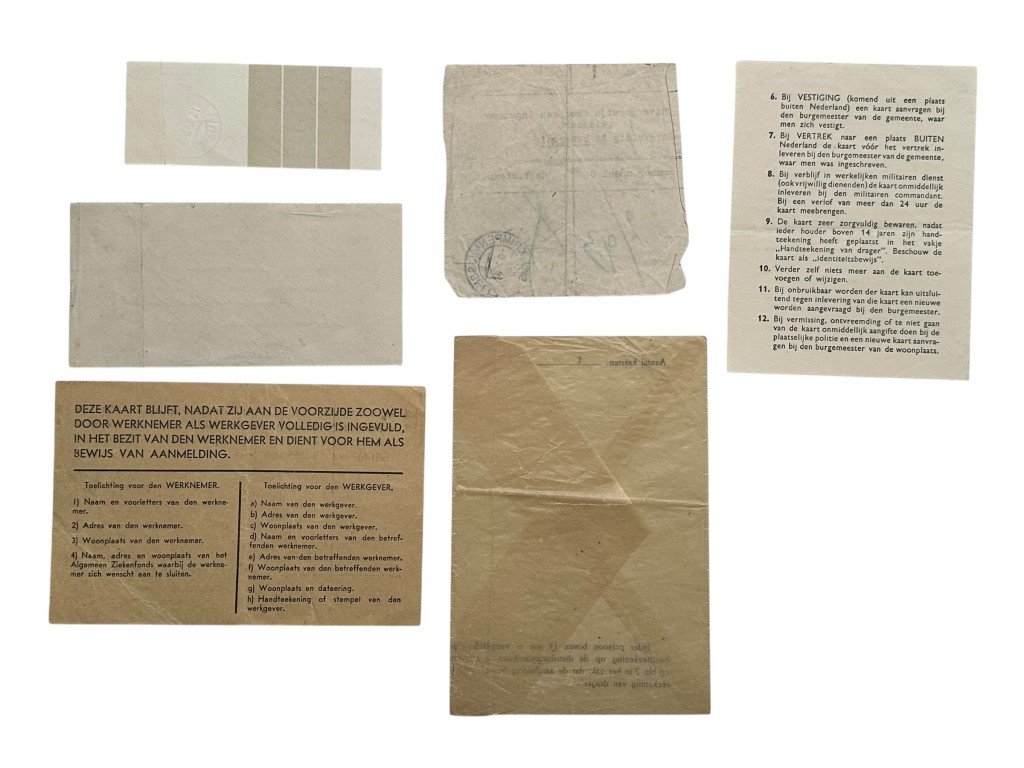 Original WWII Dutch documents set Krimpen aan den IJssel — image 5