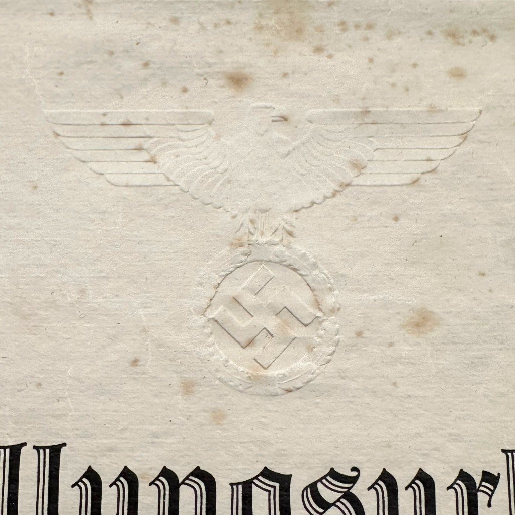 Original WWII German NSDAP citation from Sulz — image 2