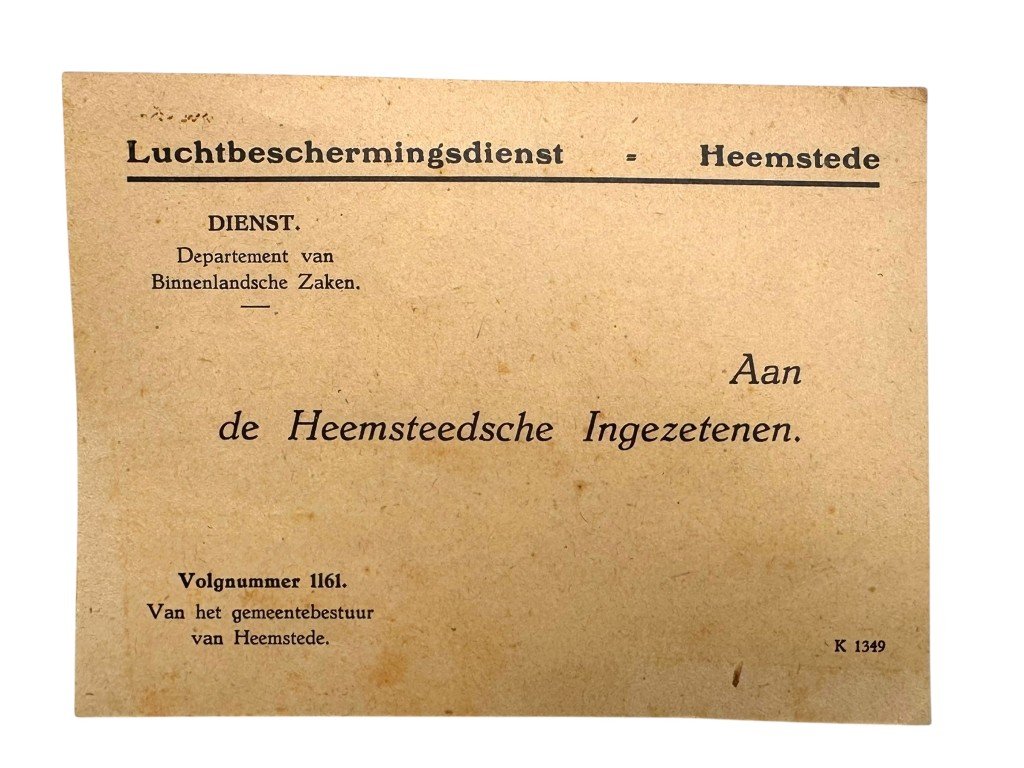 Original WWII Dutch documents lot Heemstede (1942-1943) — image 12