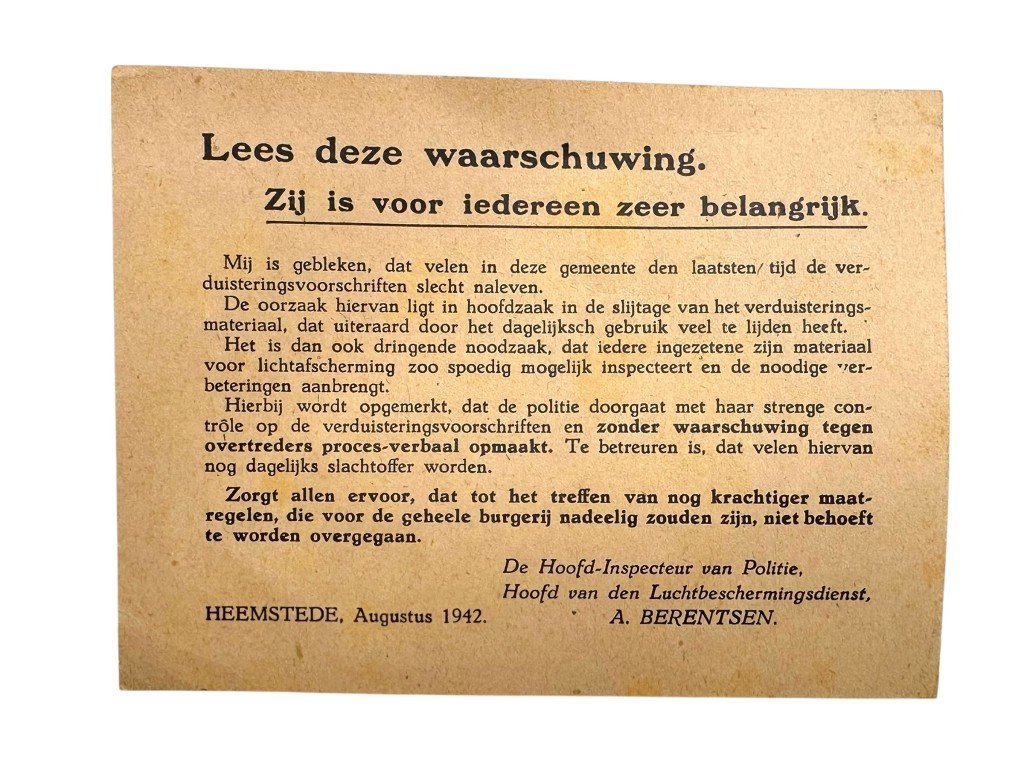 Original WWII Dutch documents lot Heemstede (1942-1943) — image 13