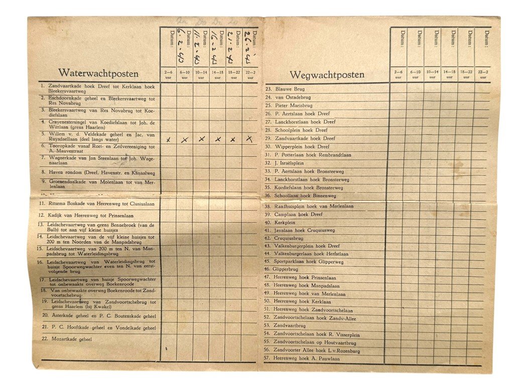 Original WWII Dutch documents lot Heemstede (1942-1943) — image 3